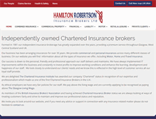 Tablet Screenshot of hamiltonrobertson.co.uk